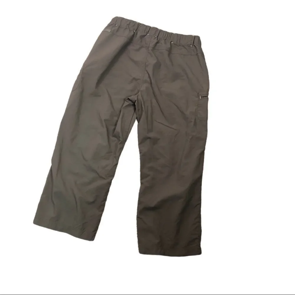 Columbia Gray Lightweight Cropped Cargo Pants, Sm. - Picture 2 of 4